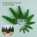 10 Pine Model Trees for Train-Railroad Diorama Landscape Scenery