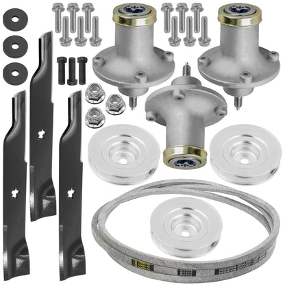 Spindle Blade Belt Pulley Kit for Husqvarna YTH24V48L and YTH2648TDRF (2020–2024)