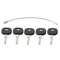 Set of 5 Ignition Keys for John Deere Wheel Loader (202)