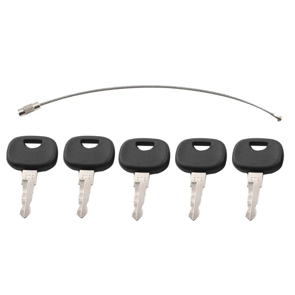 Set of 5 Ignition Keys for John Deere Wheel Loader (202)