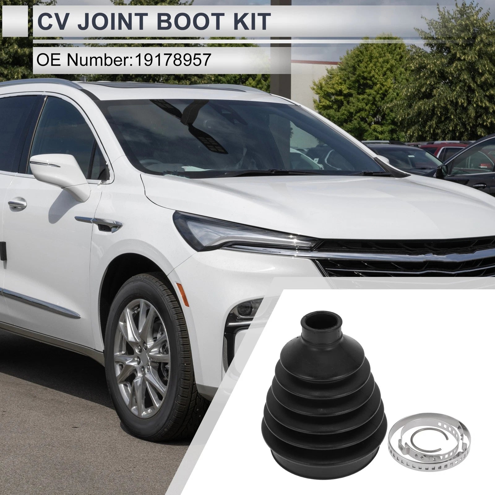 Outer CV Joint Boot Kit with Clamps for Buick Enclave (2008–2017)