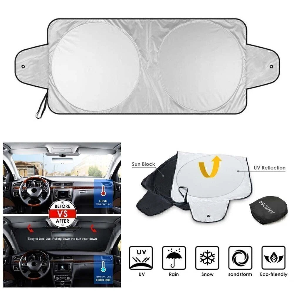 Car Front Windshield Windscreen Sun Shade Block Folding Cover Sun Visor