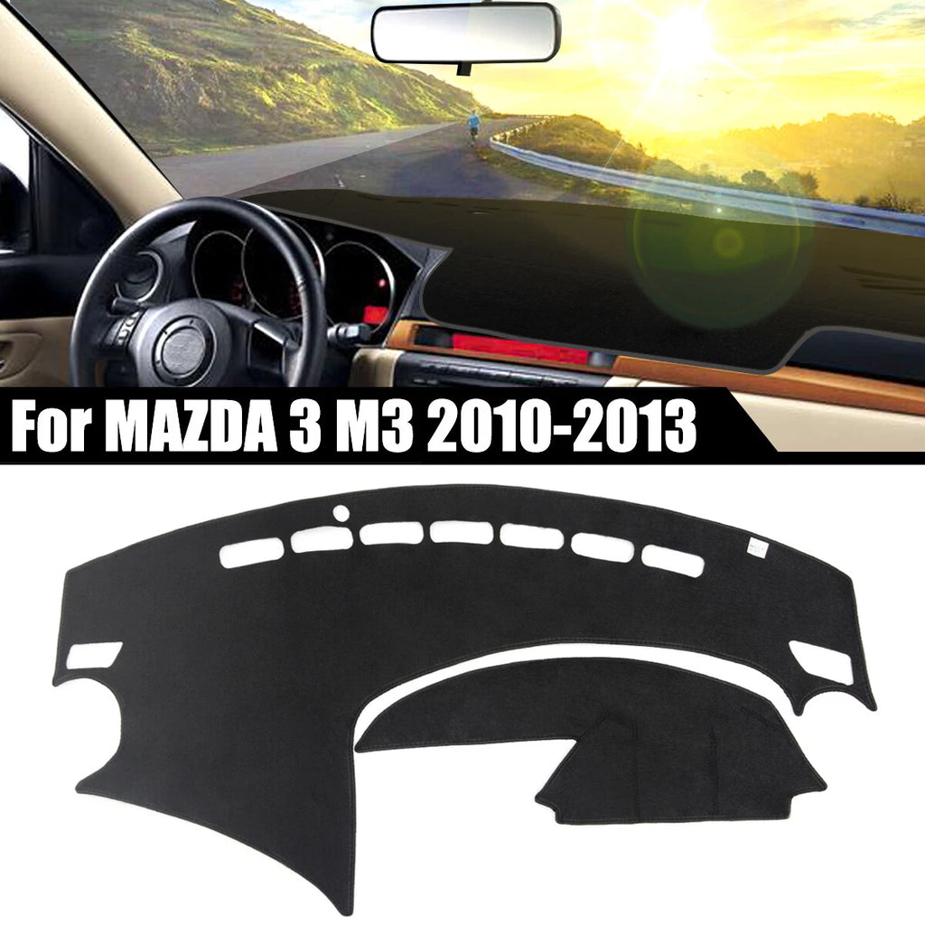 Dashboard Dash Mat Sun Cover Pad for Mazda 3 (2010–2013) Black