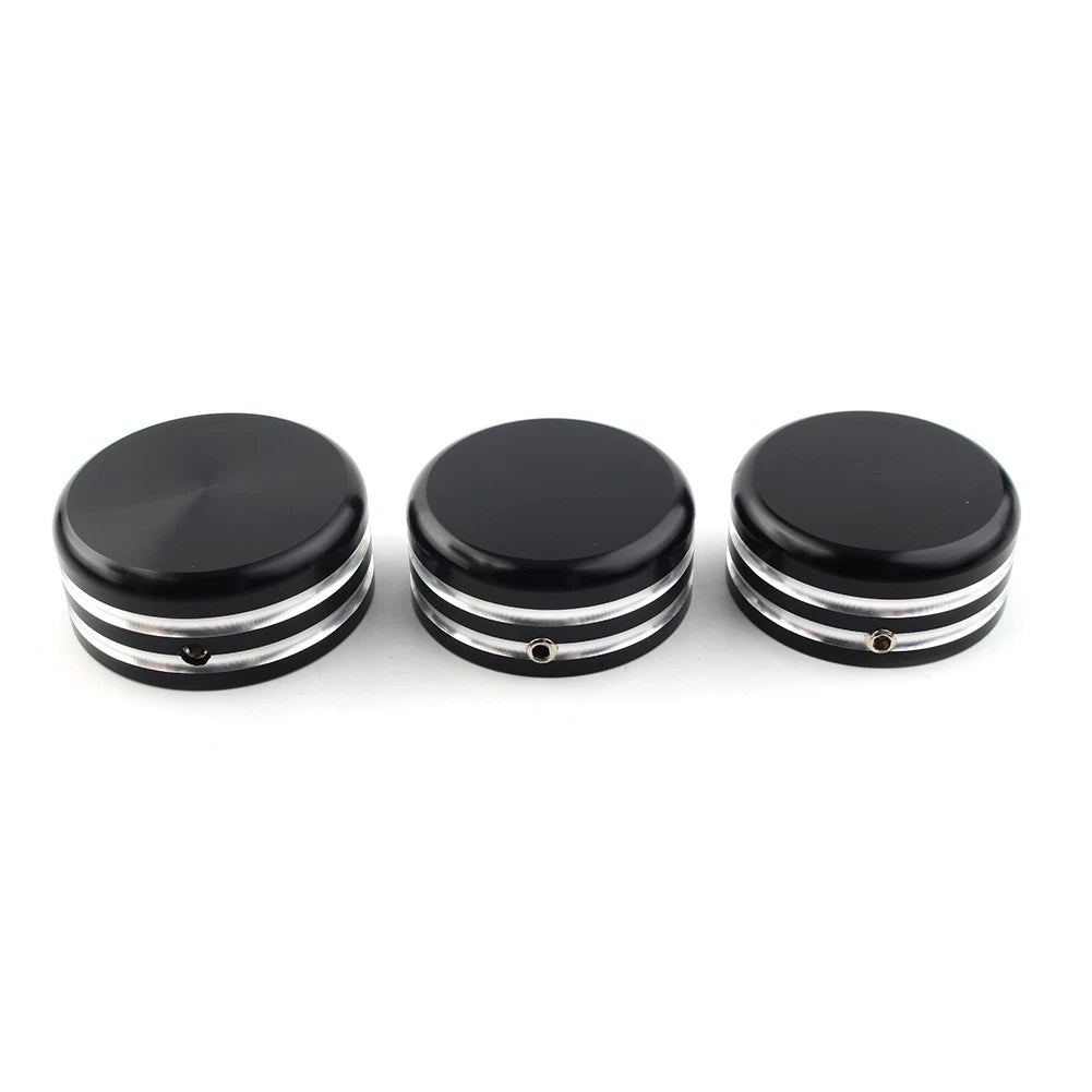 3X Upper Fork Stem Nut Cover for Harley Sportster 883 (2004–2023)