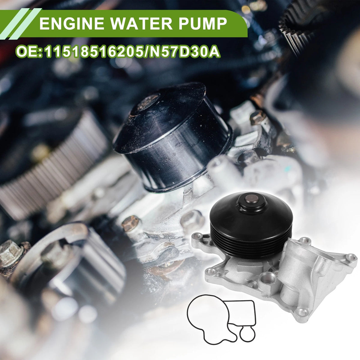 Engine Water Pump Replacement for BMW 535d X5d (2013–2018) N57D30A