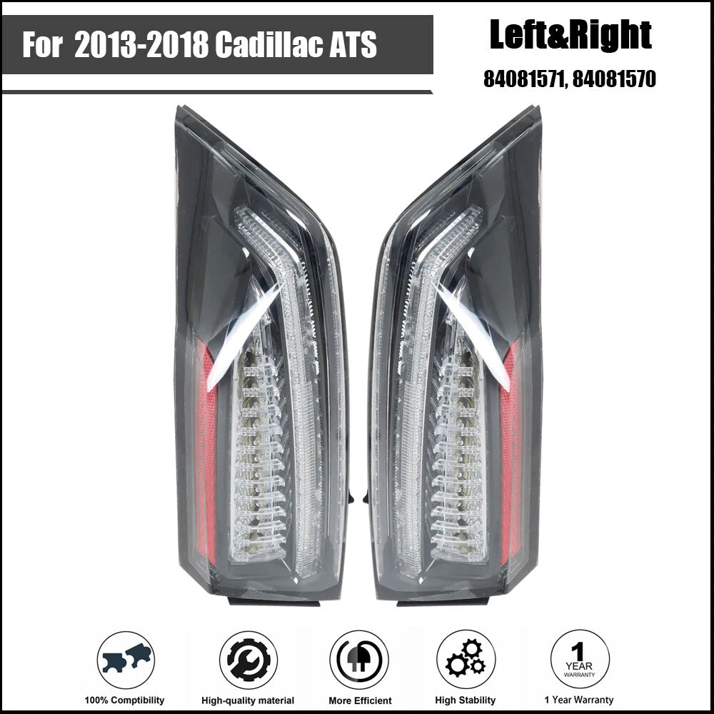 Tail Light Assembly Pair for Cadillac ATS (2013–2018) Left + Right Side