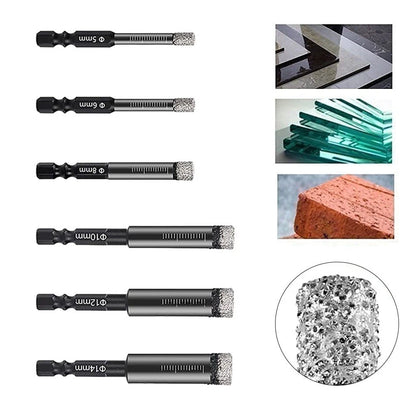 Hex Handle Diamond Hole Saw for Granite Marble (Dry Drilling)