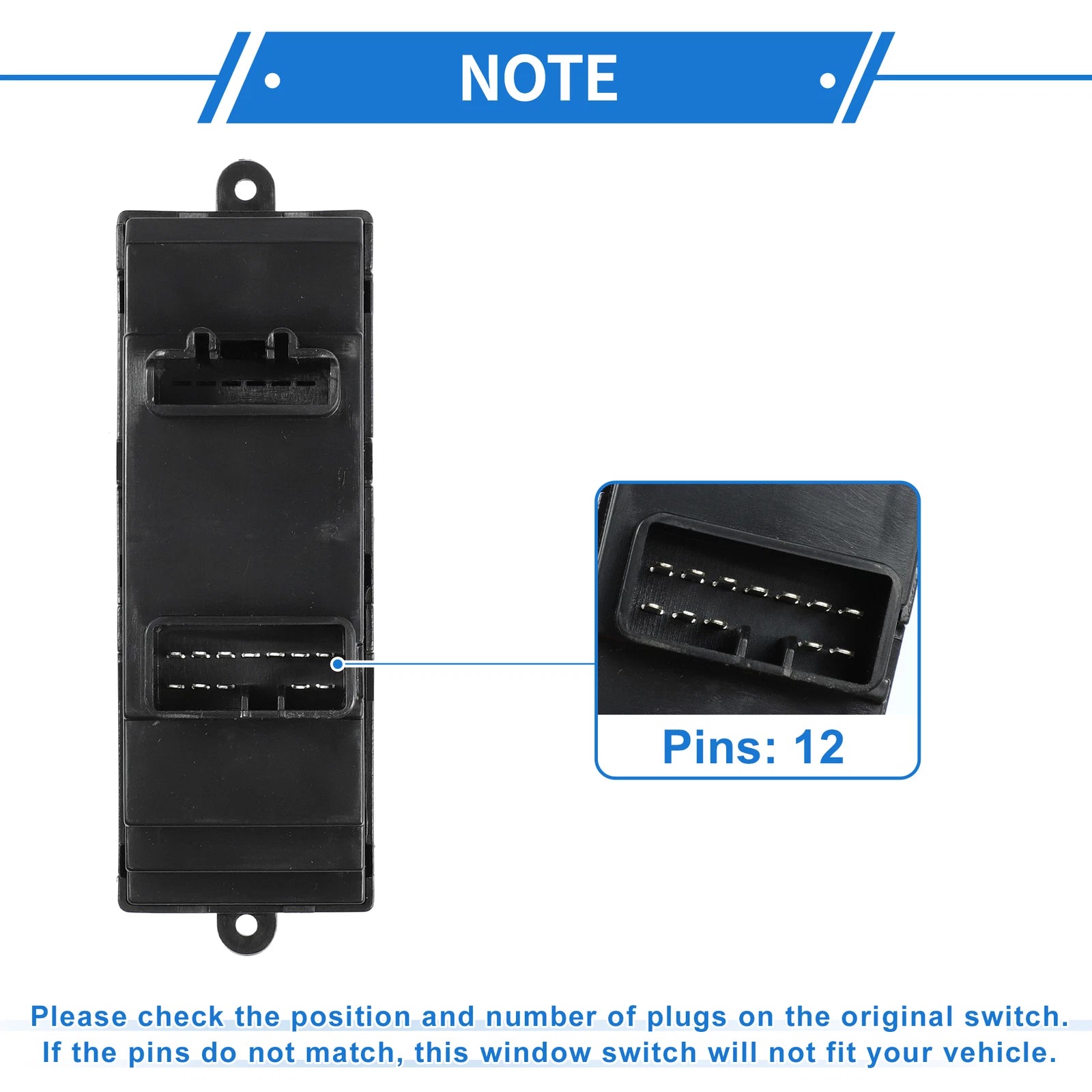 Power Window Switch for Toyota Avanza, Corolla (2001–2023)