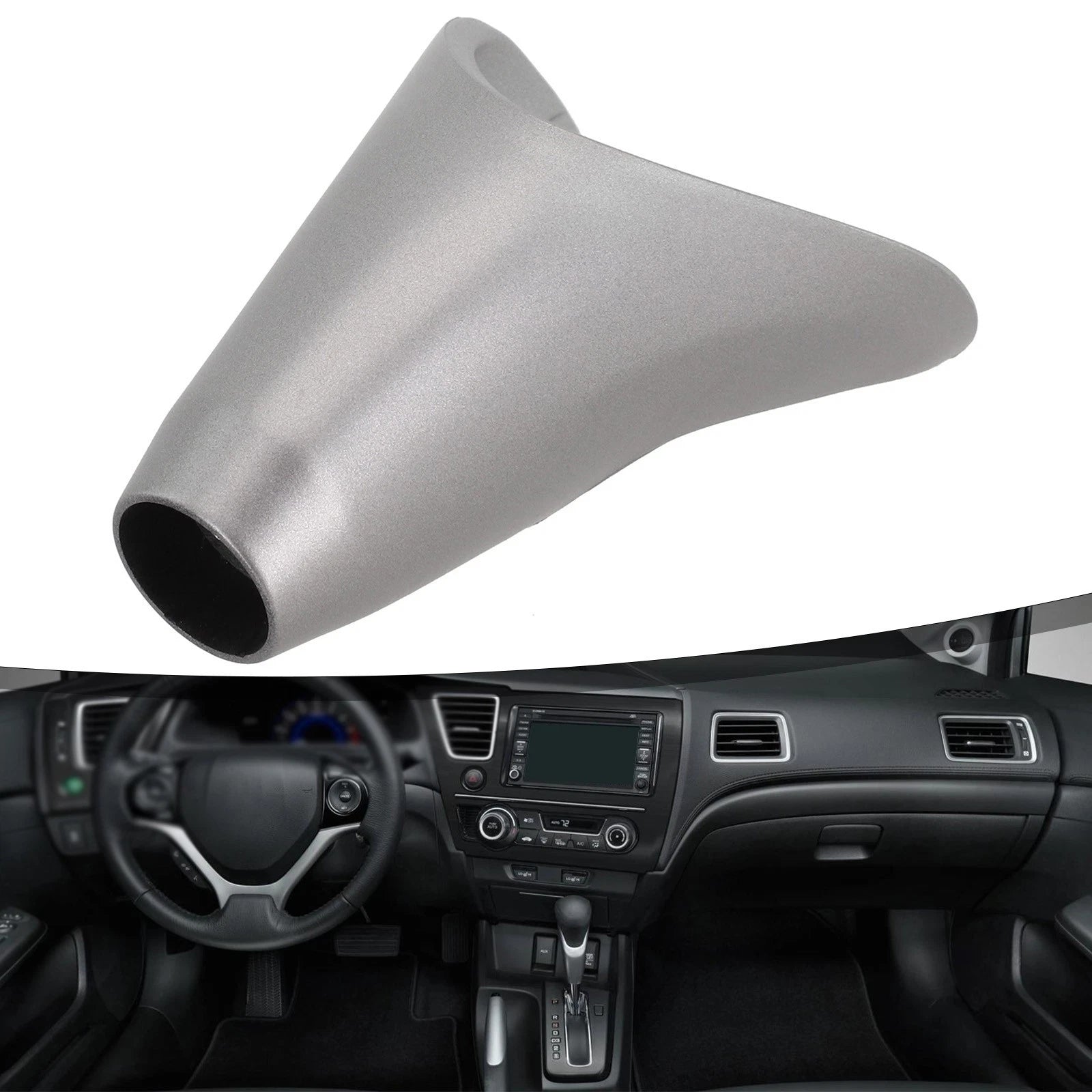 Gear Shift Knob for Honda Civic (2016–2021) ABS Grey