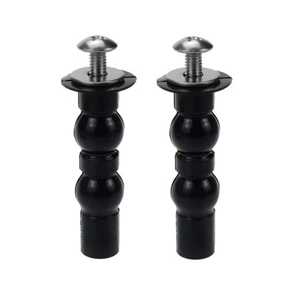 2X Heavy Duty Toilet Hinge Screw Rubber Bolt Nuts for Universal Fit