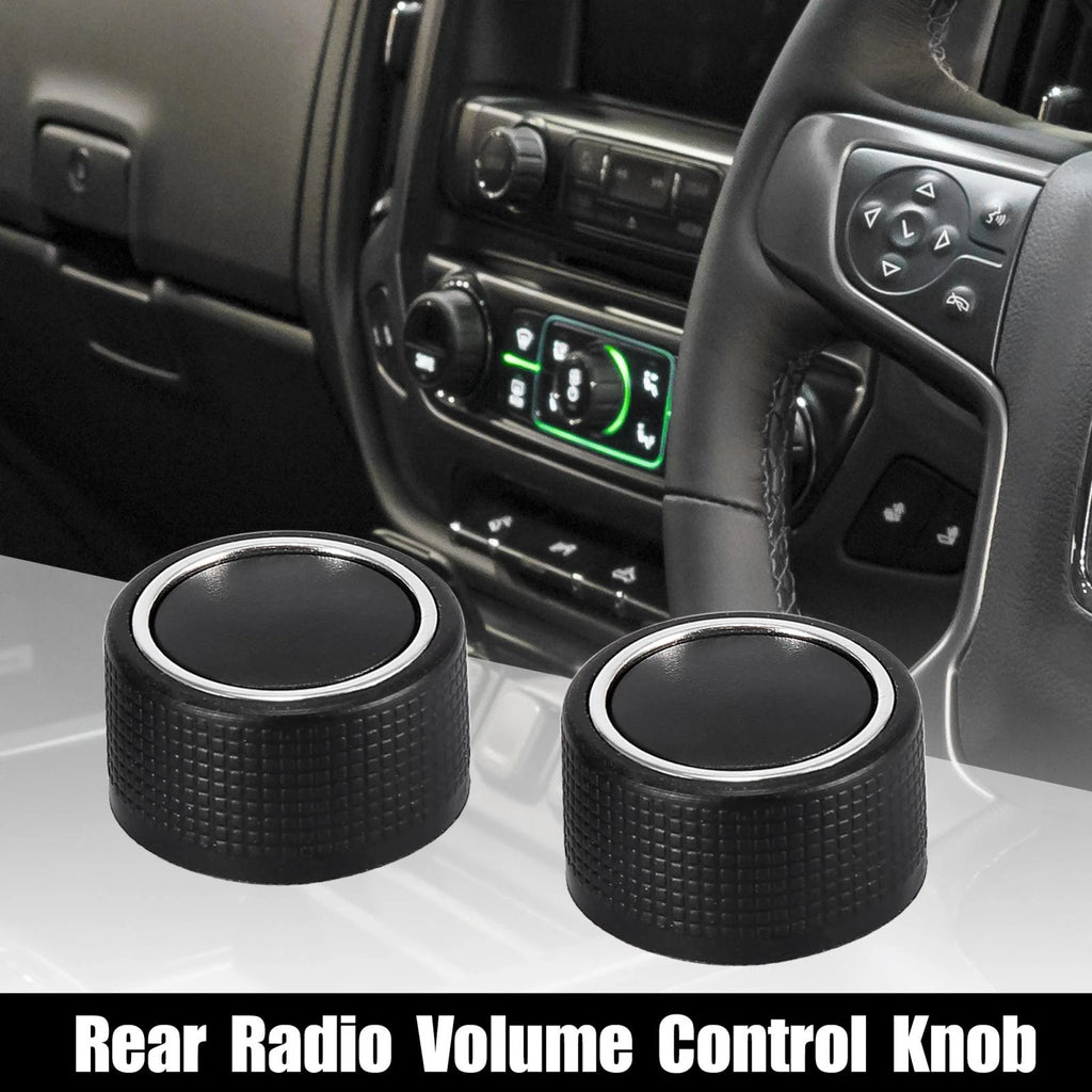 Rear Radio Volume Control Knob Replacement for Chevrolet GMC Black (2014–2020)