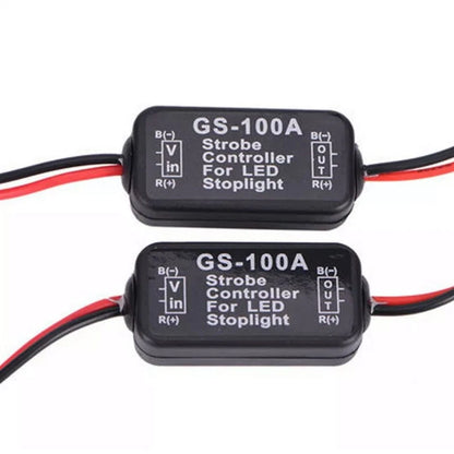 2X LED Brake Tail Stop Light Controller Module for Universal Vehicles (12V)