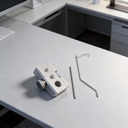 Table Slider for IGT Rail Systems with Lantern Pole 39cm Stainless Steel