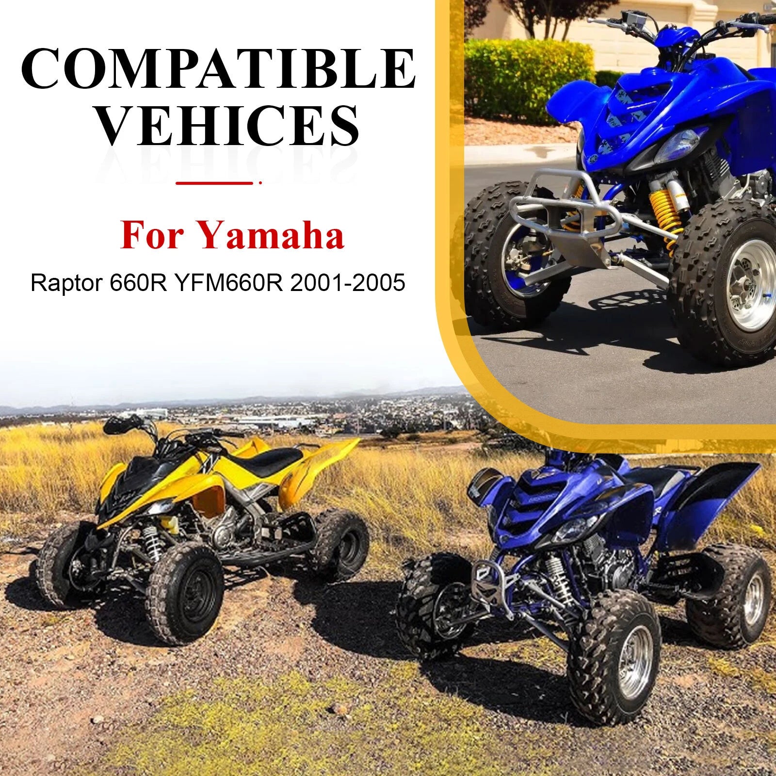 Air Intake Box Lid Cover & Seal for Yamaha Raptor 660R (2001–2005)