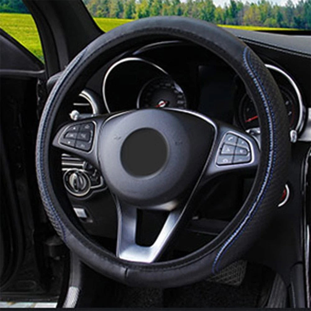 Leather Steering Wheel Cover for Universal Fit (2010–2023)