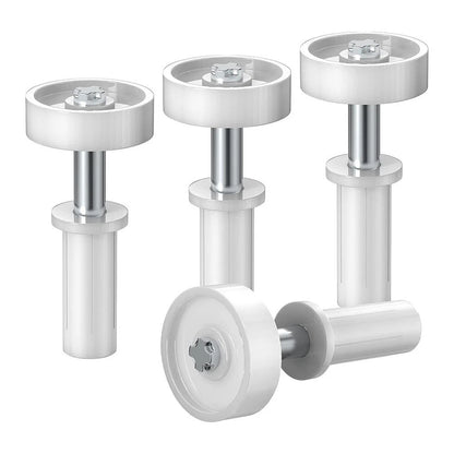 Set of 4 Bifold Door Top Guide Wheels for Closet Pantry and Laundry Room