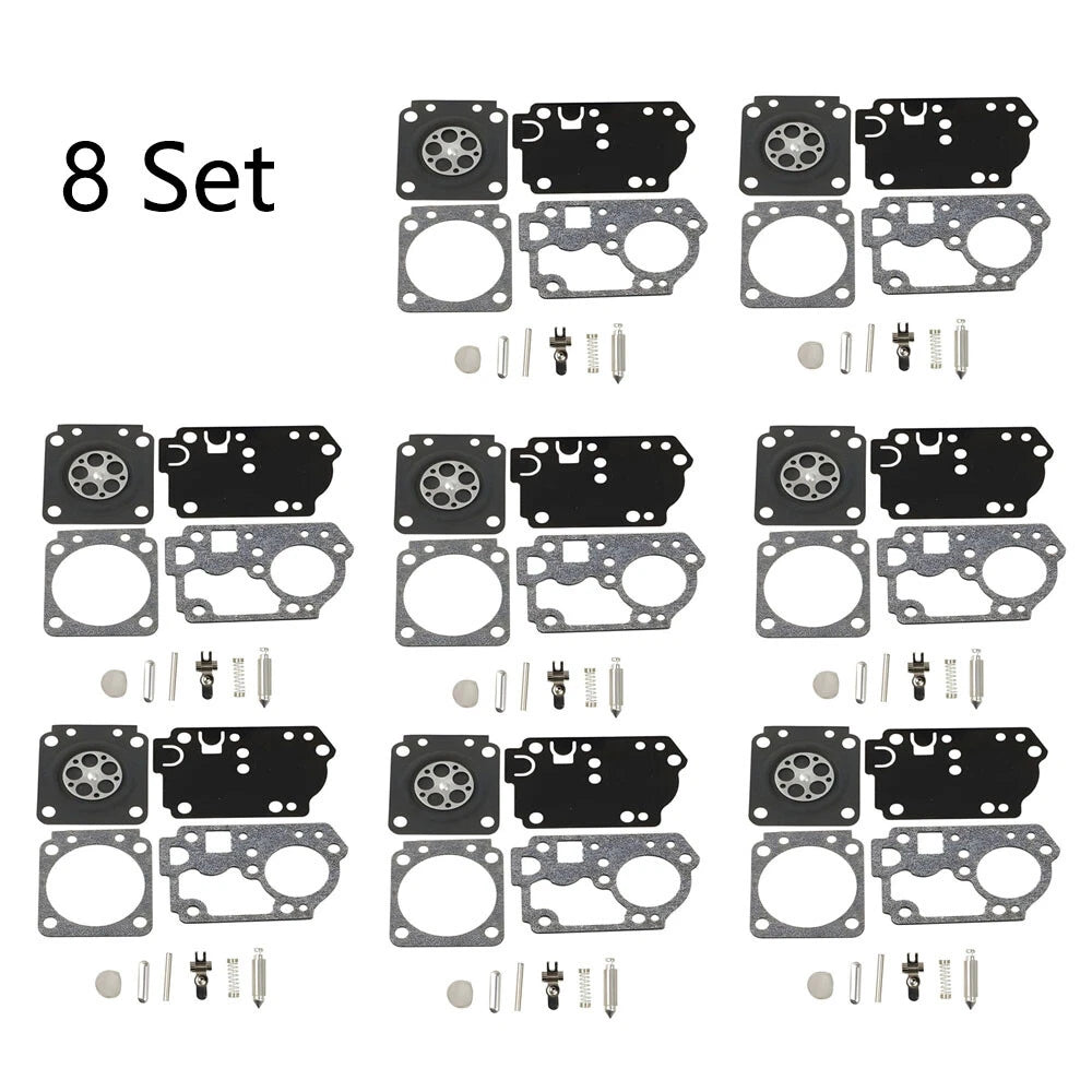 Set of 8 Carburetor Gasket Repair Kit for Poulan PP330 PP335 (ZAMA RB-168 C1M-W44)