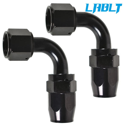2X 8AN 10AN Swivel Elbow Hose End Fitting for Automotive