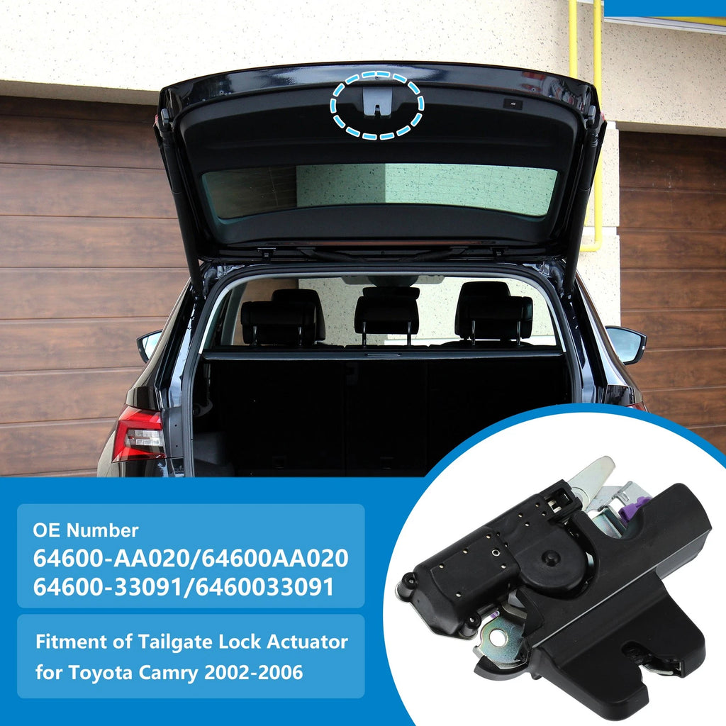 Rear Tailgate Lock Actuator Replacement for Toyota Camry (2002–2006)