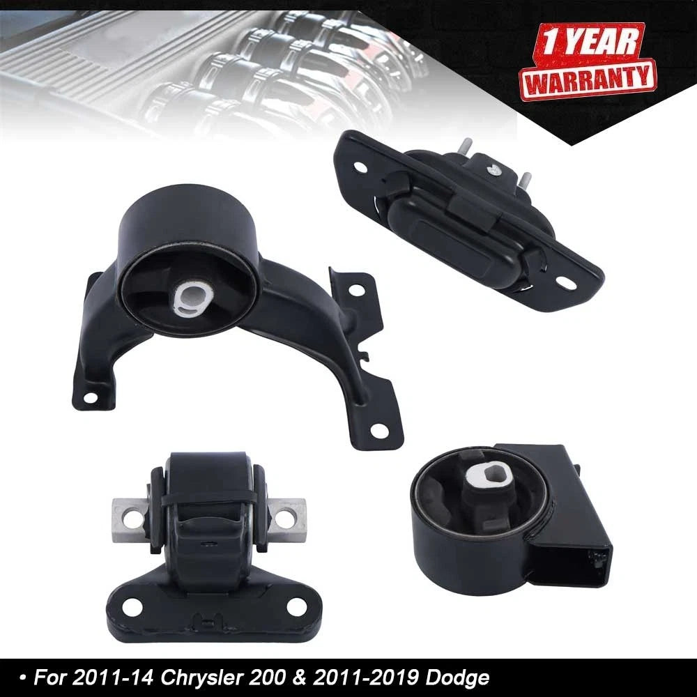 4X Engine Motor & Trans Mounts for Chrysler 200 (2011–2014) 3.6L