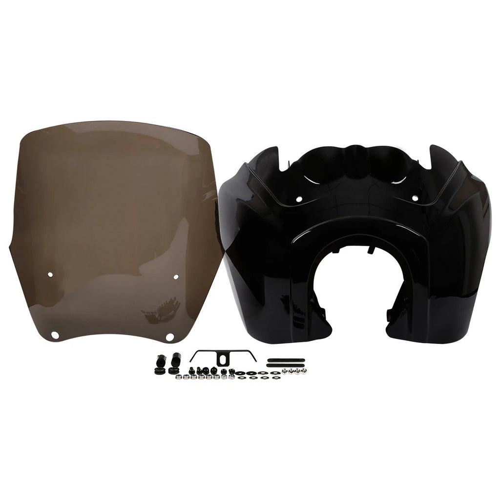 15'' Black Front Fairing Windshield for Harley Dyna Super Wide Glide (2012–2017)