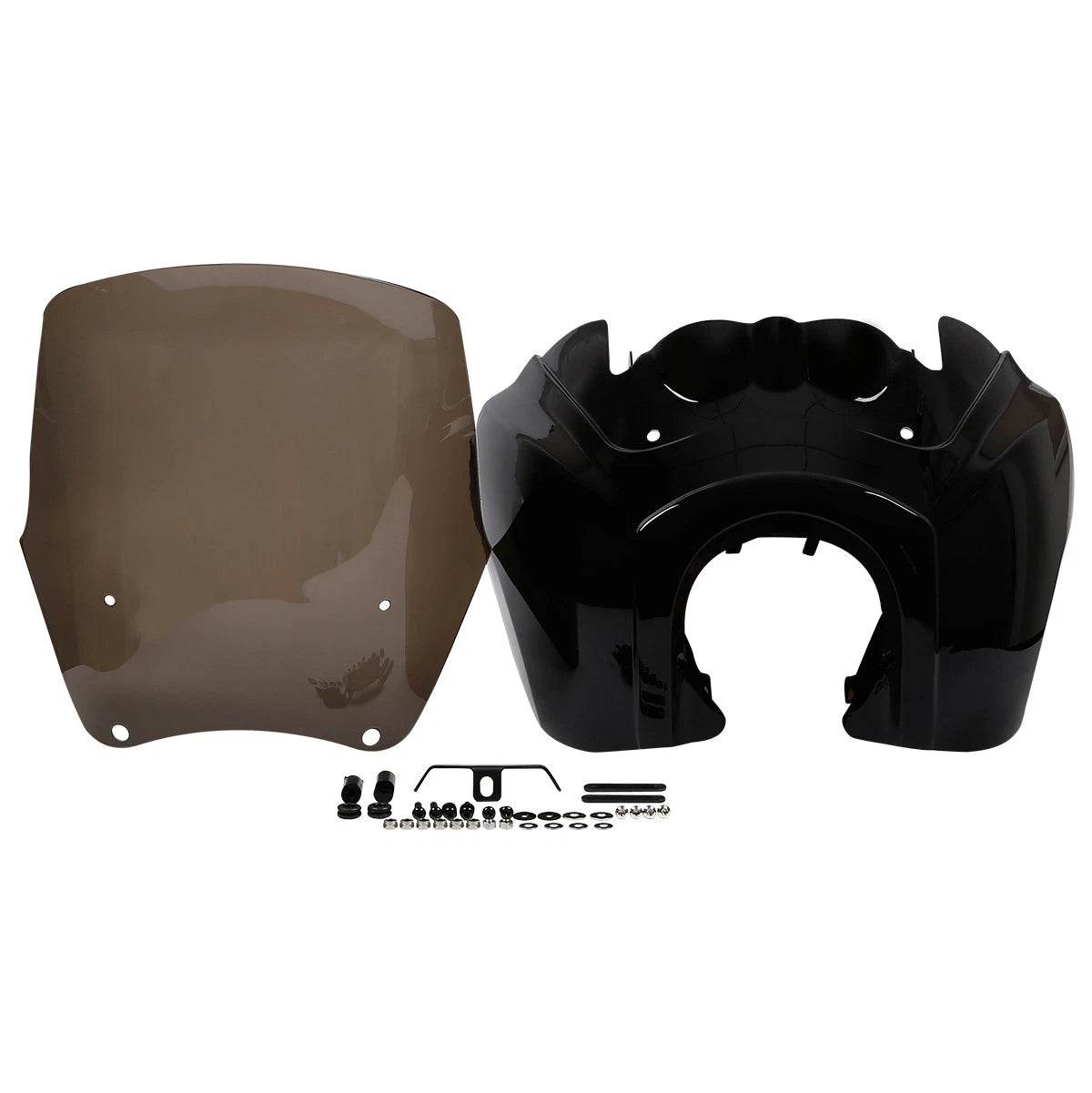 15'' Black Front Fairing Windshield for Harley Dyna Super Wide Glide (2012–2017)