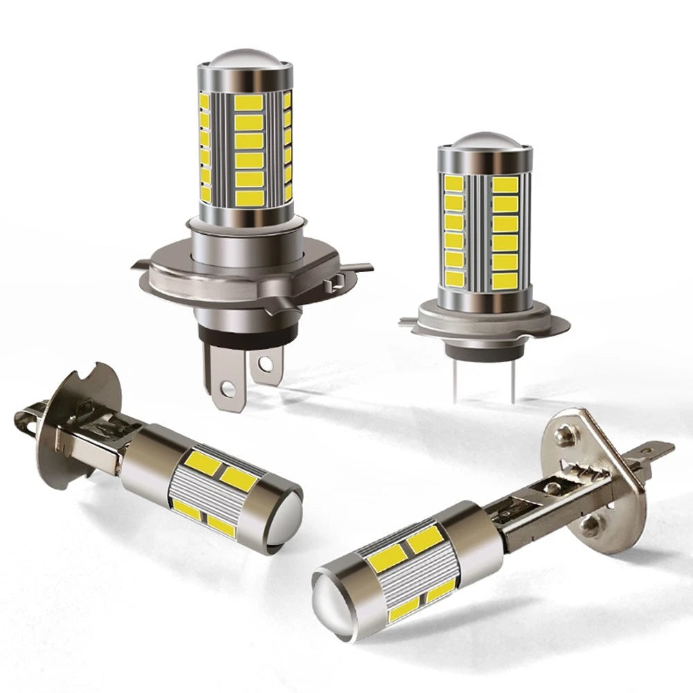LED Front Fog Light 1A° Lighting Aluminum Alloy H4 H7 H1 H3 IP67 Protection