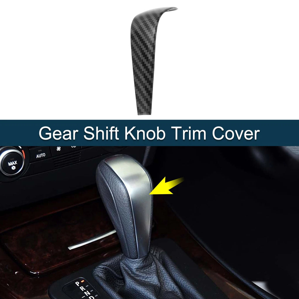 Gear Shift Knob Cover Sticker Replacement for BMW 1 3 Series Z4 X1 (2007–2018)