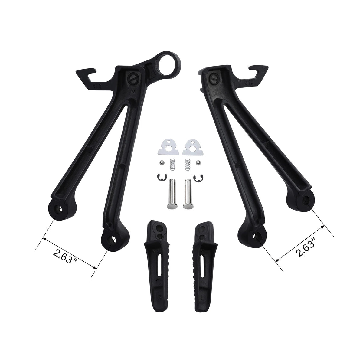 Rear Passenger Footpegs for Suzuki GSXR1000 (2005–2006)