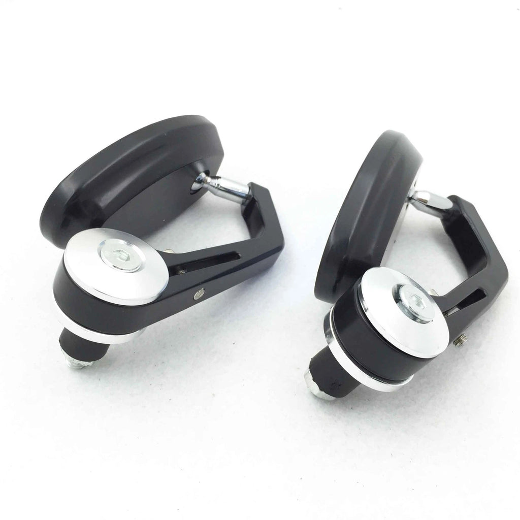 Bar End Side Rearview Mirrors for Universal Motorcycle (7/8" 22mm)