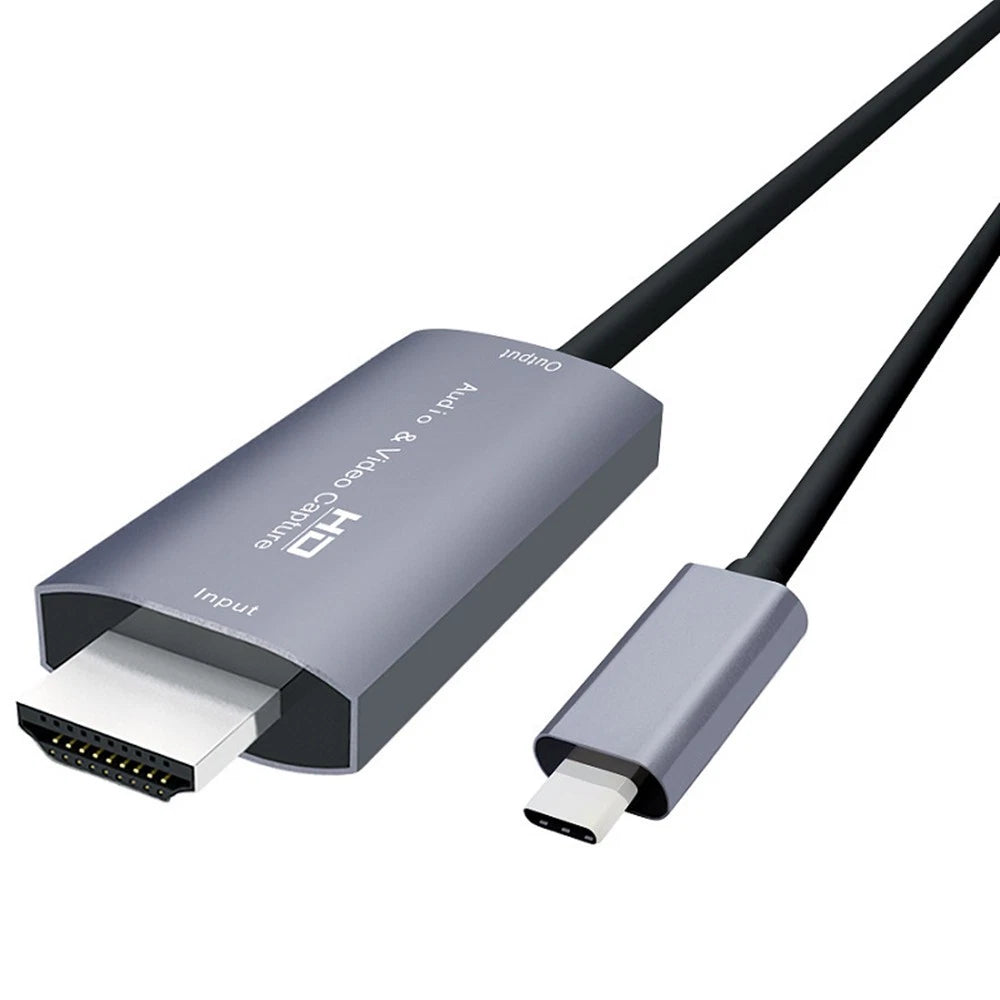 HDMI to Type-C HD Audio Video Capture Card Adapter for Game Live Streaming
