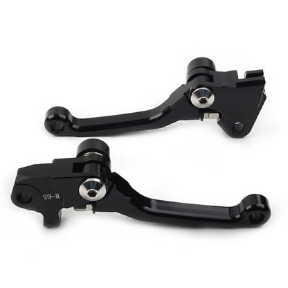 Black Pivot Brake Clutch Levers for Kawasaki KX250F KX450F (2004–2023)