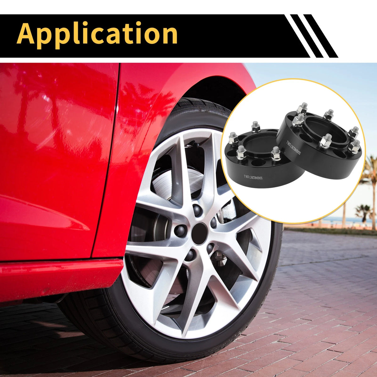 Wheel Spacer Set 2 Pcs 6x139.7 106.1mm M12x1.5 for Toyota 4Runner (1989–2023)