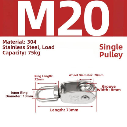 Hook Pulley for Wire Rope Stainless Steel (2010–2023)