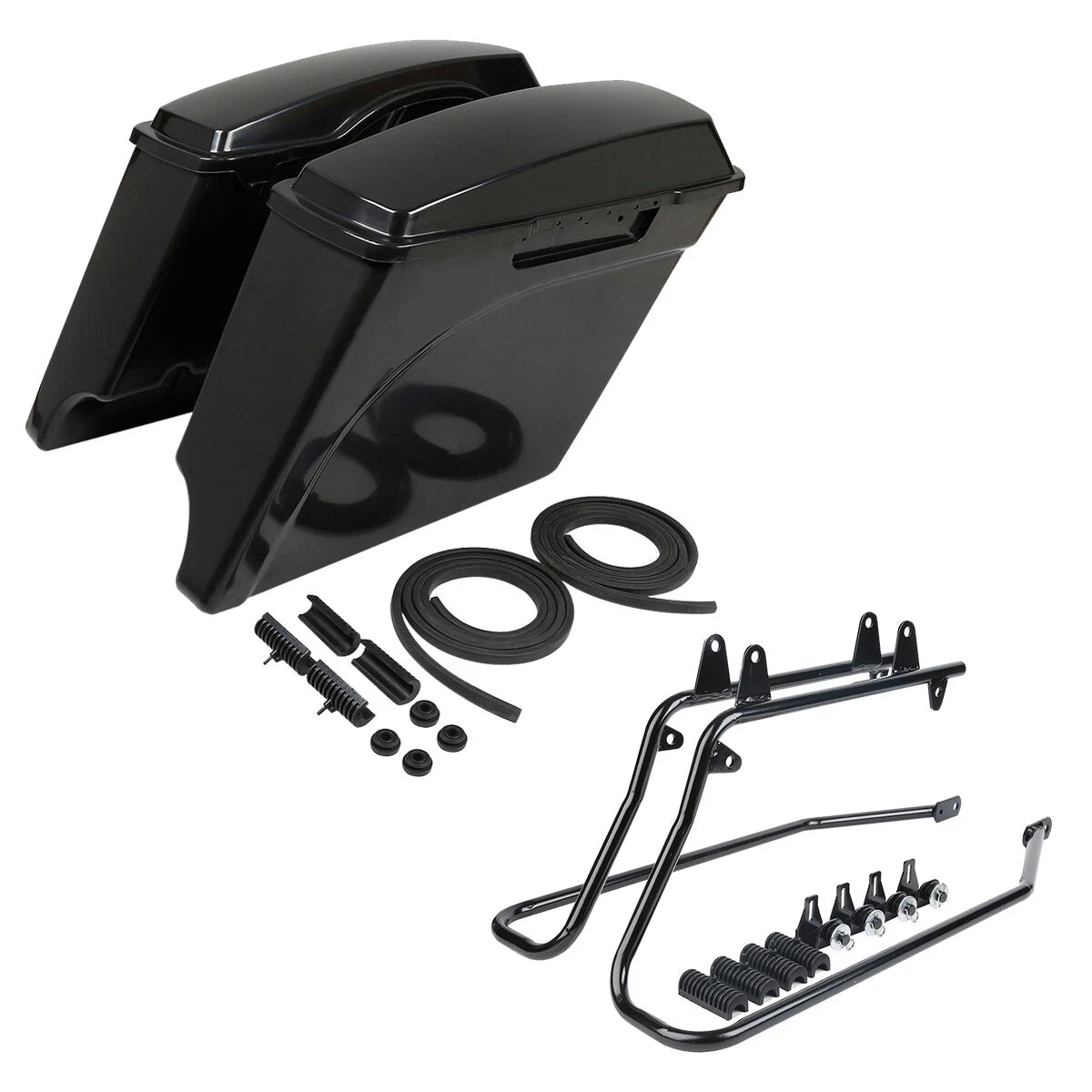 5" Stretched Saddlebag Conversion Bracket for Harley Softail (1986–2017)