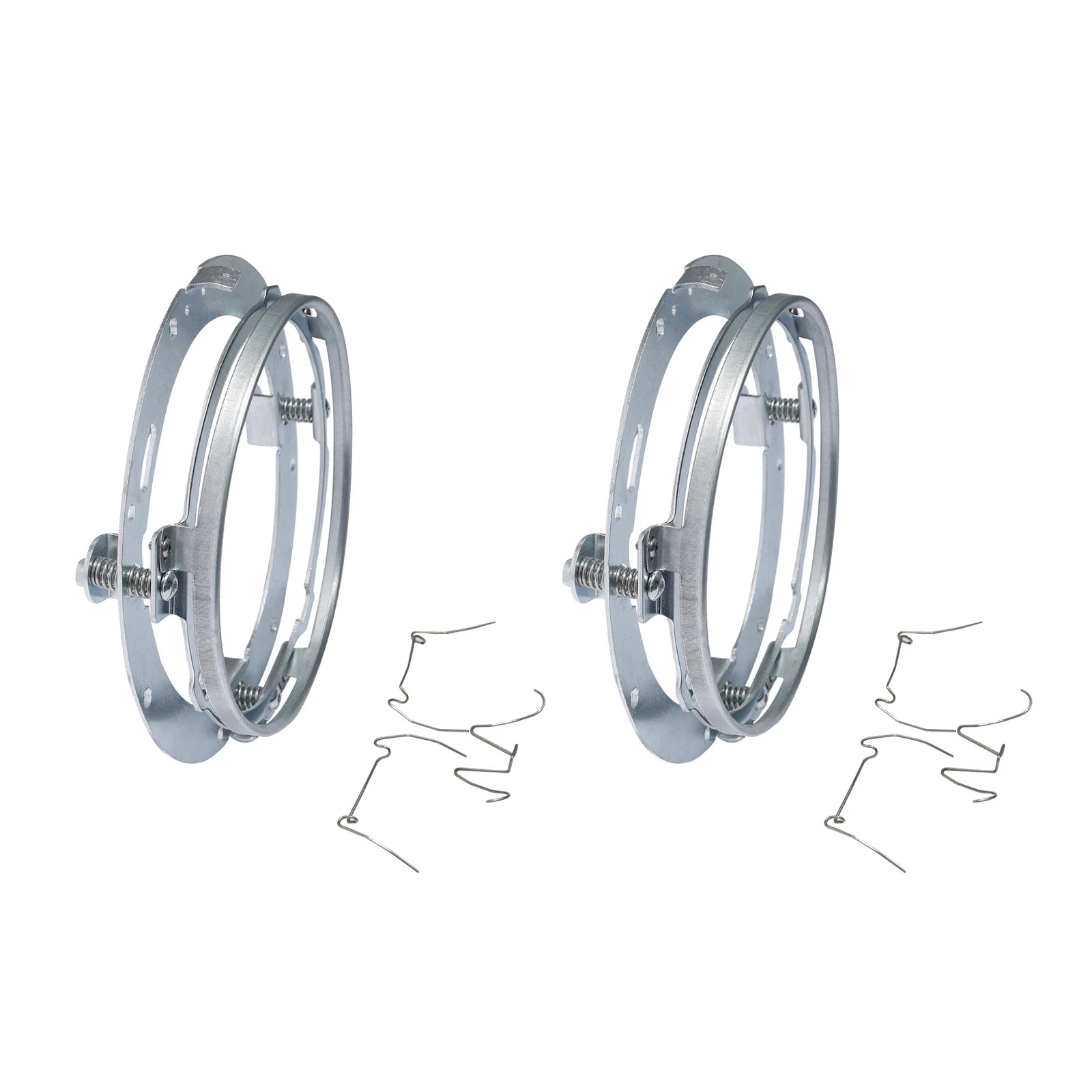 2X 7" Round LED Headlight Mounting Ring Bracket for Harley Touring (1994–2013)
