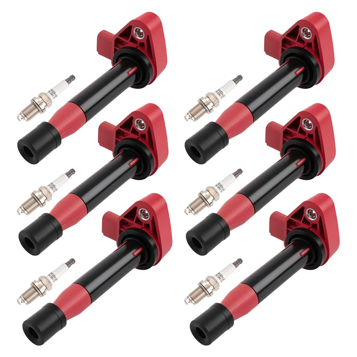 6PCS Ignition Coils + Spark Plugs for Honda Odyssey 3.5L V6 (1999–2004)