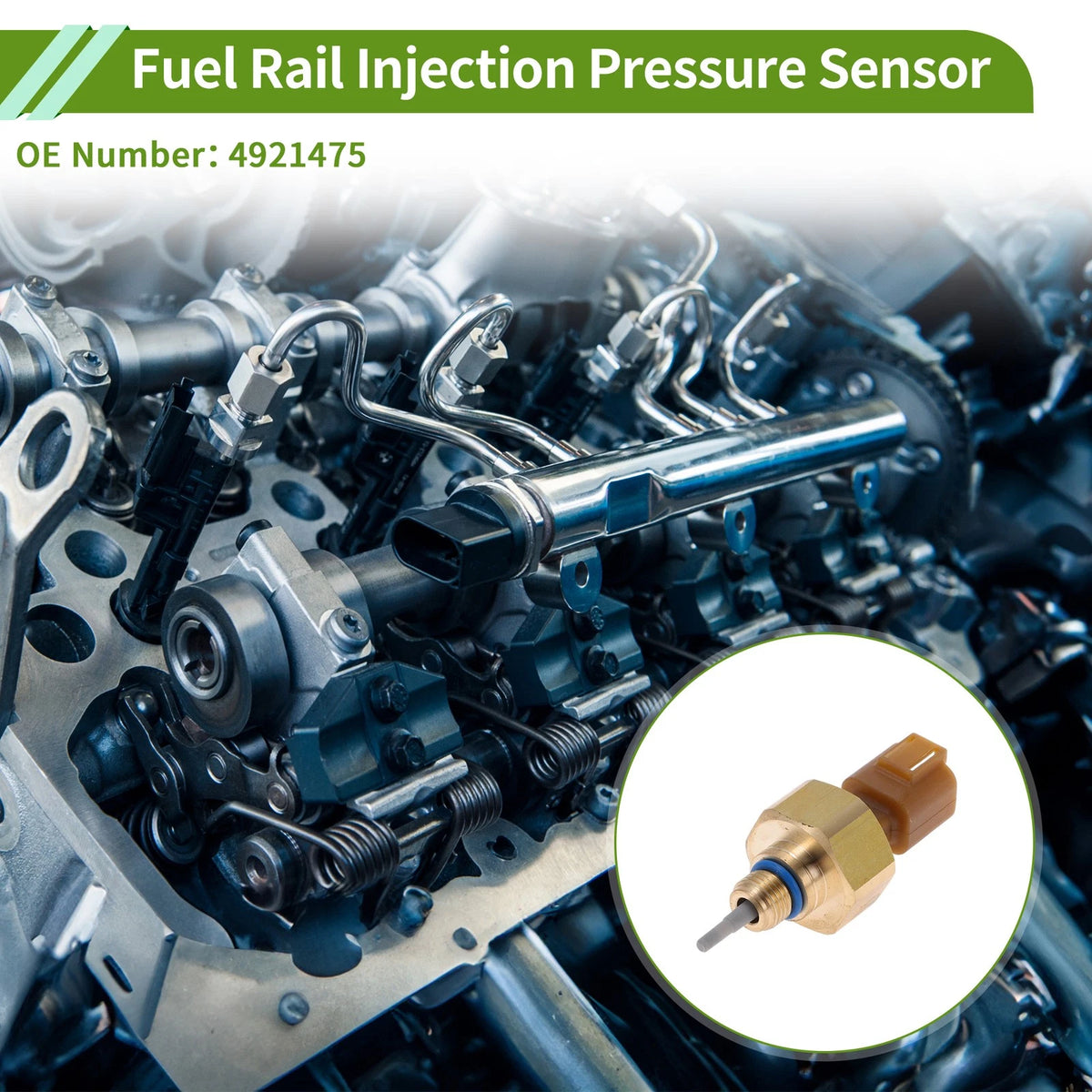 Fuel Injection Pressure Sensor No.4921475 for Volvo VNL (Cummins ISX)