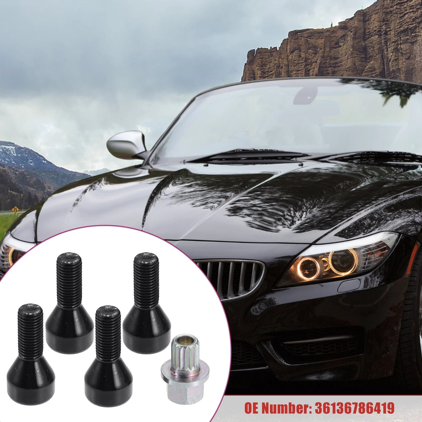 Wheel Lock Set Lug Nuts Bolts for BMW 3 Series 5 Series Z4 (2000–2016)