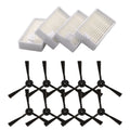 10pcs Side Brush & 4pcs Filter Mesh for Ariete Briciola 2711-2717 (2019)