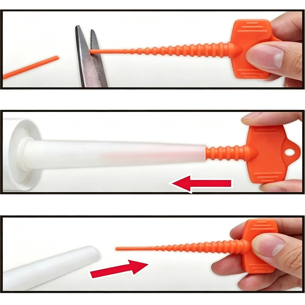 Sealant Nozzle Dredge for Removing Hardened Caulk (Universal)