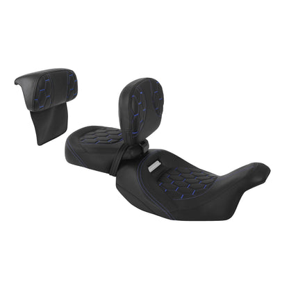 Backrest Pad Set for Harley Road Street Glide (2014–2023)