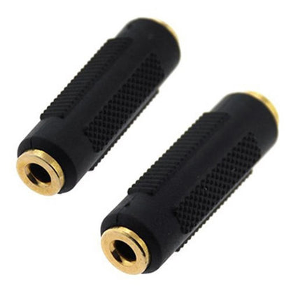 2Pcs 3.5mm Aux Coupler Female to Female Stereo Adapter
