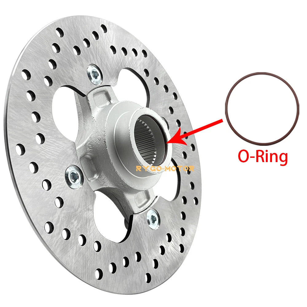 Rear Brake Rotor Disc w/Flange Hub for Honda Sportrax 400 TRX400EX TRX400X (1999–2014)