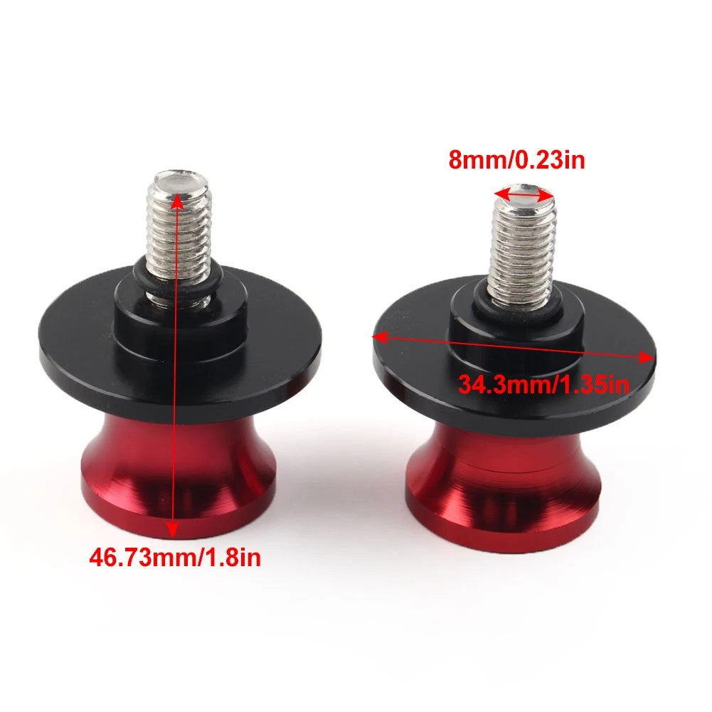 Swingarm Spools Slider Stand Screws M8 for Honda CBR954RR (2002–2003)