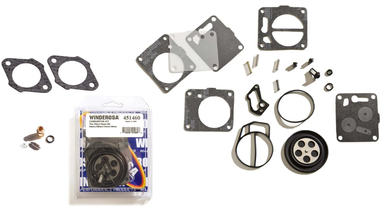 Carburetor Rebuild Kit for Yamaha Wave Raider (1996–1997) - Base Gaskets & Needle Seat