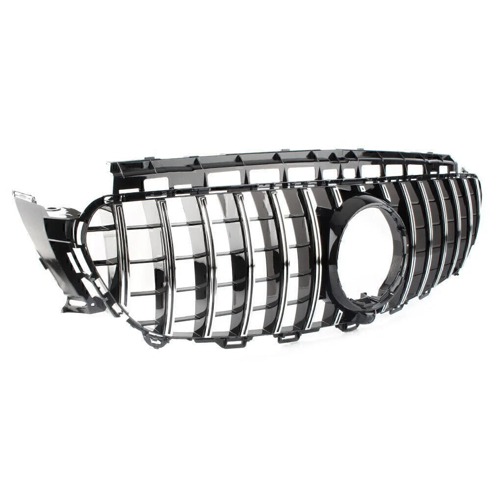 Front Upper Grille for Mercedes E Class W213 E200 E250 E43 (2016–2018) Silver