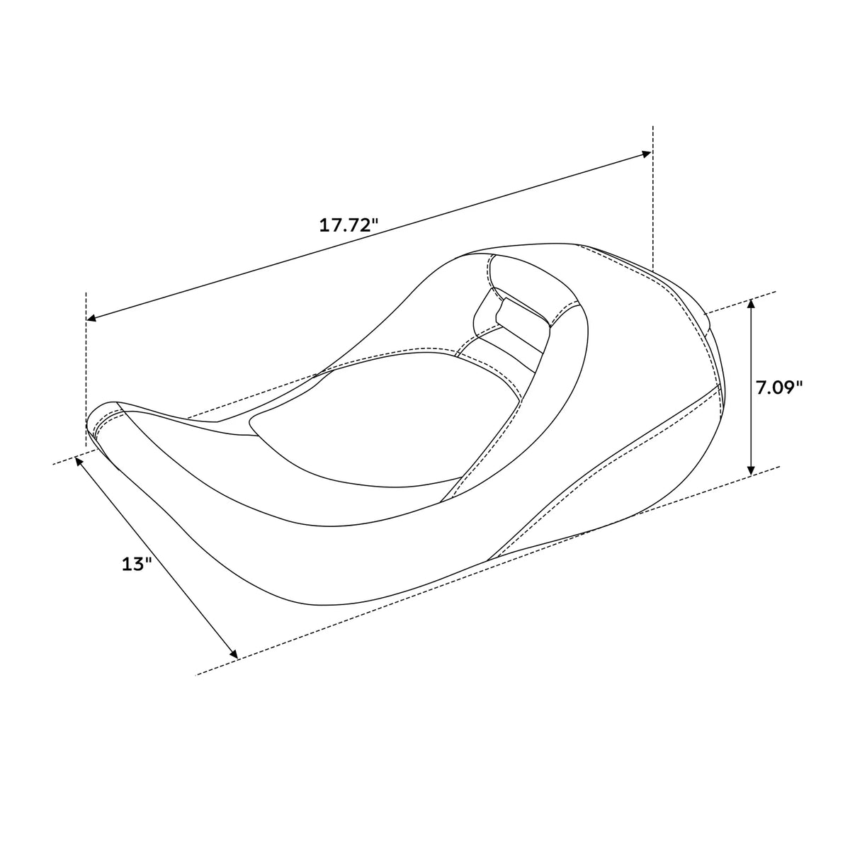 Driver Solo Rider Seat & Backrest Pad for Harley Touring Baggers (2008–2024)