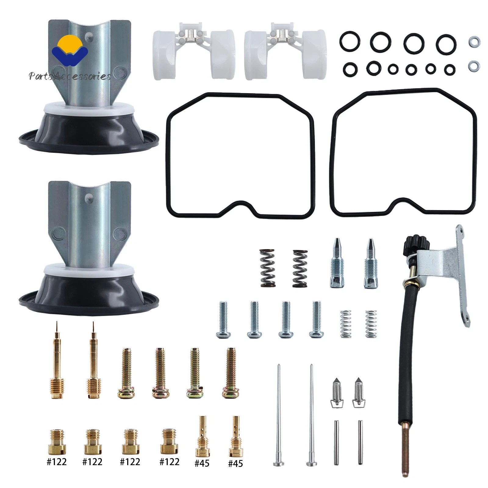 Carburetor Kit Plunger Diaphragm for Kawasaki EN500 Vulcan LTD (1996–2009)