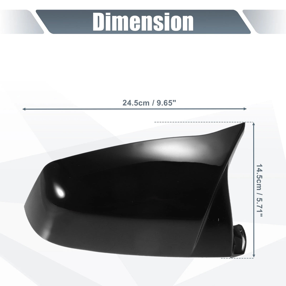 Rearview Mirror Cover Cap Gloss Black for BMW 525i 528i 530i (2011–2017)